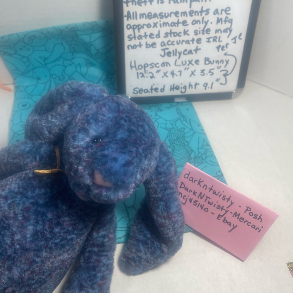BNWT Jellycat Hopscone Luxe Bunny…soooo beautiful IRL Pics don’t do justice! - Picture 9 of 10